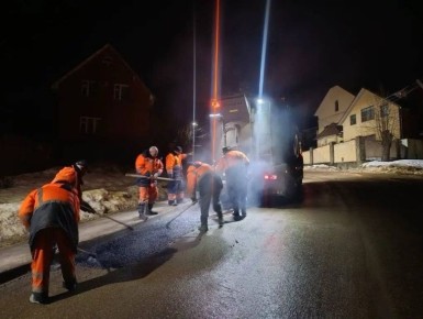 За неделю ямочный ремонт сделан на пяти улицах Калуги