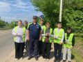 В Боровском муниципальном округе сотрудники Госавтоинспекции и школьники провели акцию «Белый журавлик»