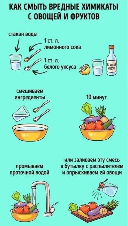 Эффективные способы очистки фруктов и овощей от химических веществ
