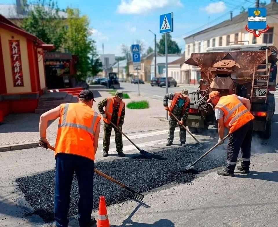 В Калуге за неделю залатали ямы на шести улицах