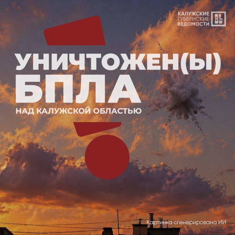 3 БПЛА сбили в Калужской области