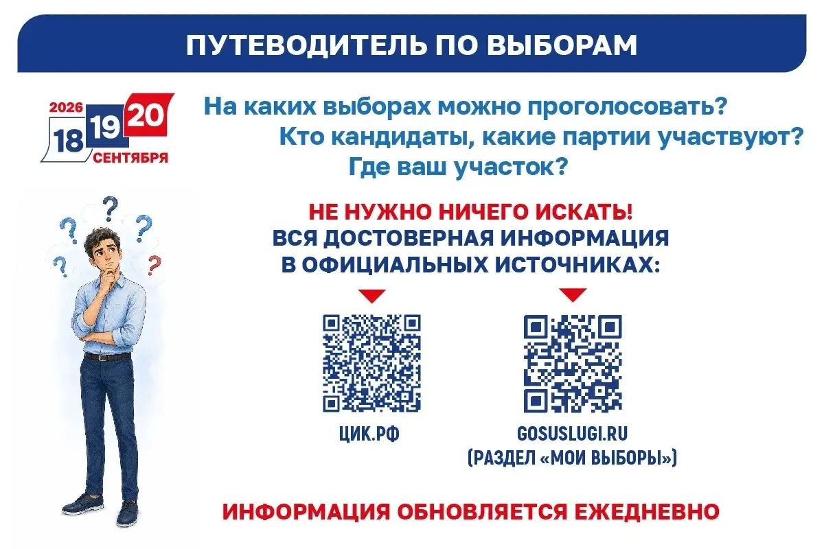 Выборы-2026: где, как и когда можно проголосовать! Выборы-2026: где, как и когда можно проголосовать!
