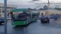 В Калуге запустили в тестовую эксплуатацию троллейбус-гармошку