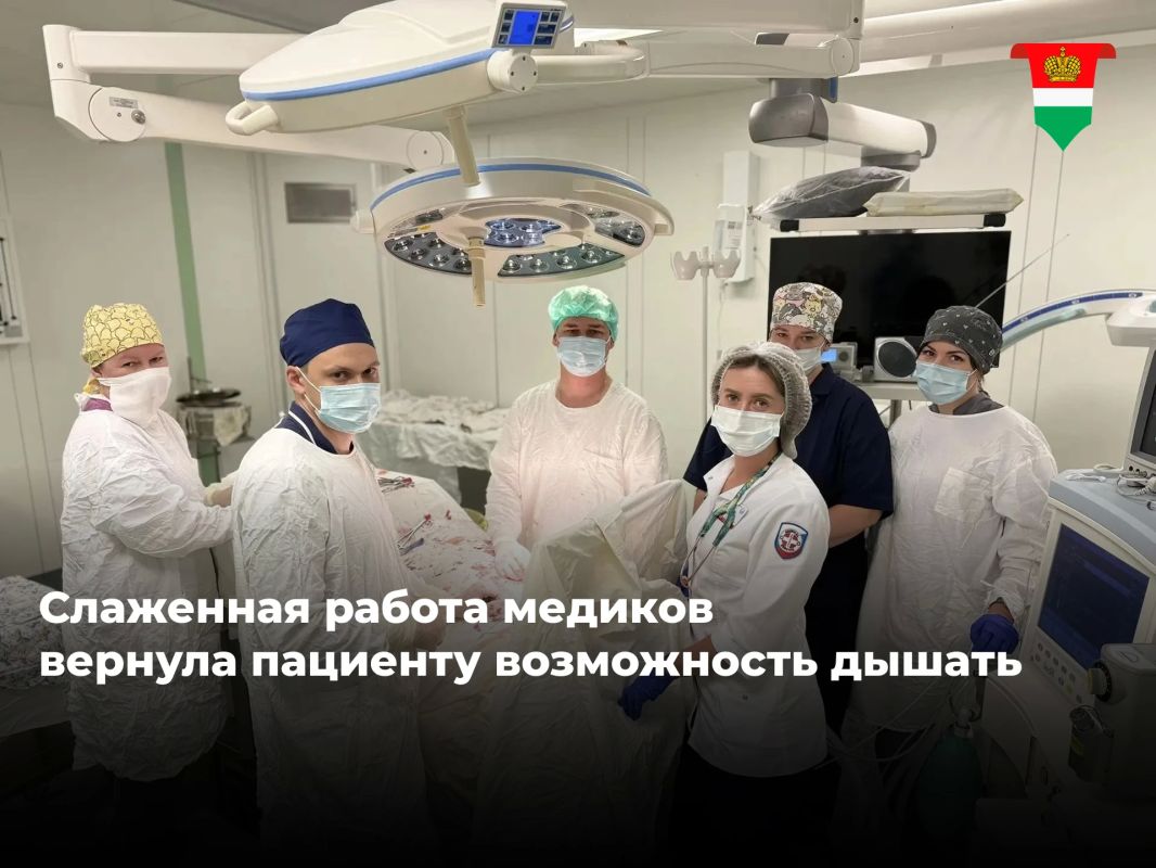 Команда калужских врачей спасла пациента с критическим сужением трахеи