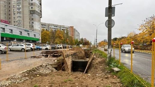 В Обнинске продолжаются работы на проспекте Ленина