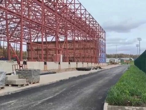 Строительство крытого футбольного манежа в Калуге выходит на новый этап