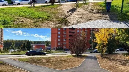 В Калуге проложили тротуары там, где ходят люди