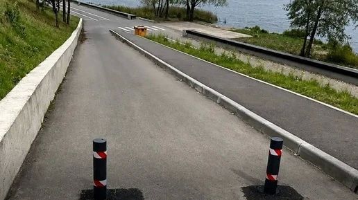 В Калуге перекрыли въезд на набережную Яченского водохранилища