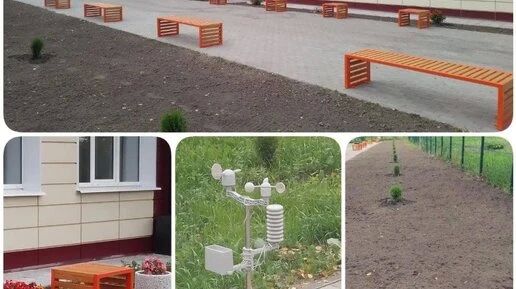 В Сухиничском округе благоустроили территорию возле школы