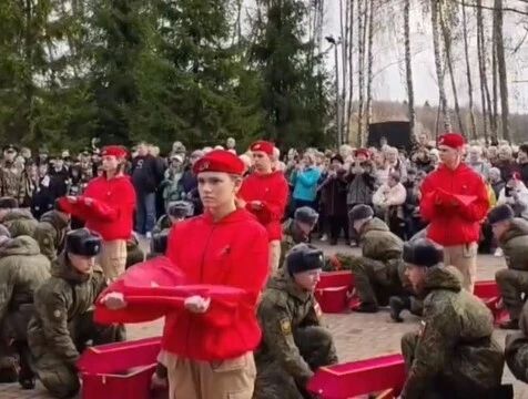 Останки бойцов Великой Отечественной войны перезахоронили в Жуковском районе