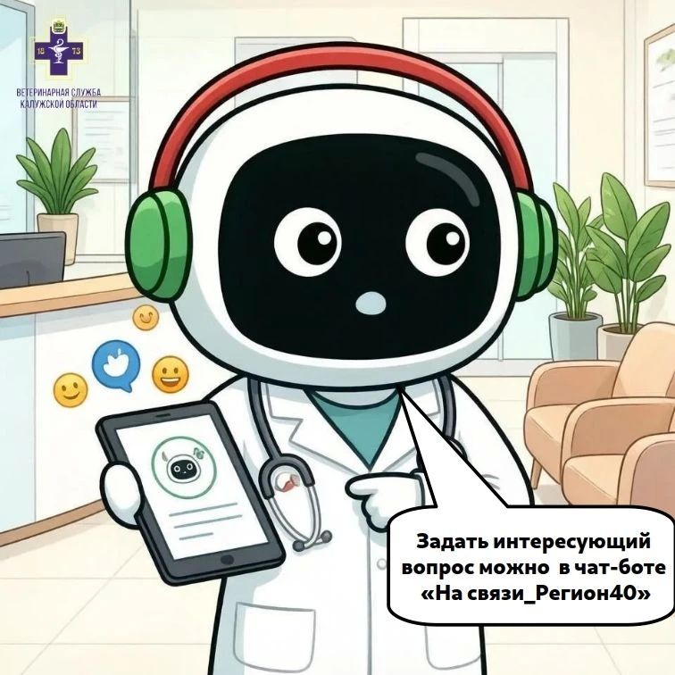 У жителей Калужской области появилась быстрая и простая возможность получить консультацию по ветеринарным вопросам — чатбот обратной связи «На связи_Регион40» в Максе