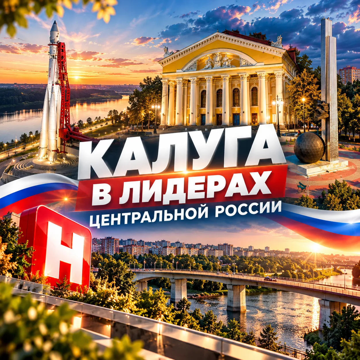 Калуга — в лидерах Центральной России