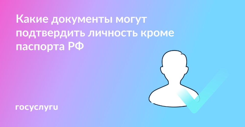 Чем еще можно подтвердить свою личность, кроме паспорта?